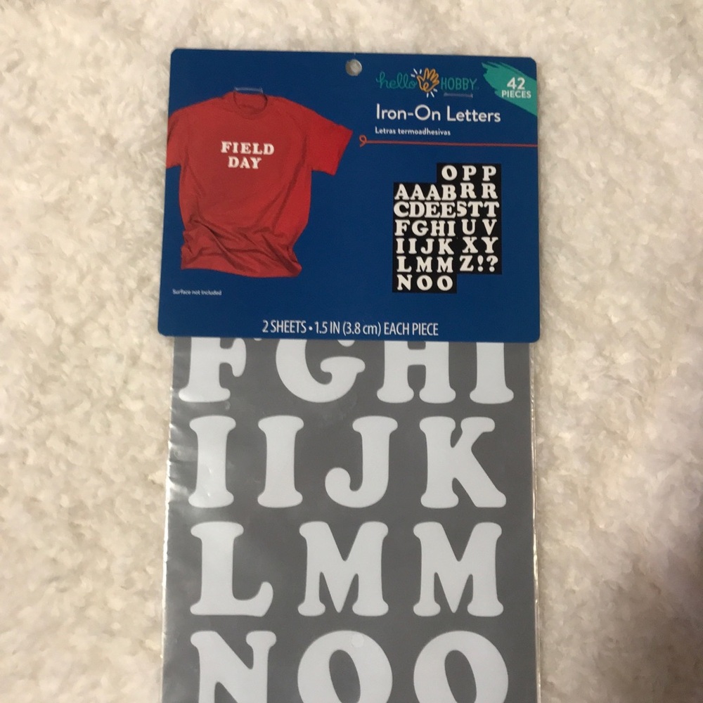 Field Day Iron-On Letters by